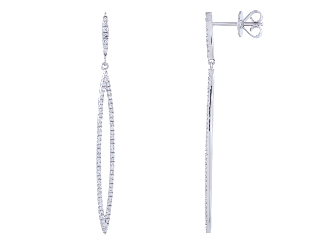 The Dainty Diamond Drop Earrings