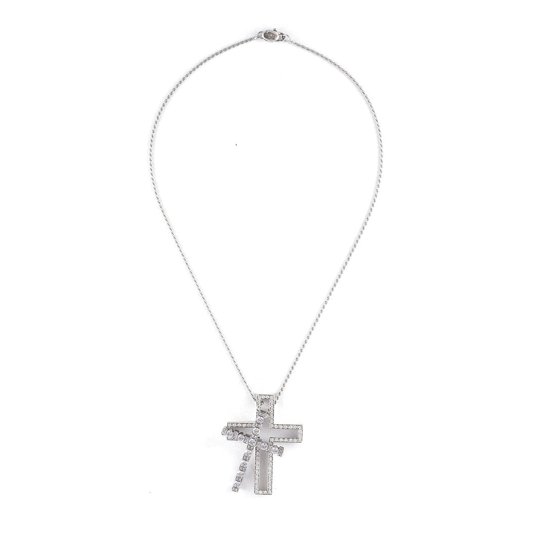 Damiani Cross Necklace