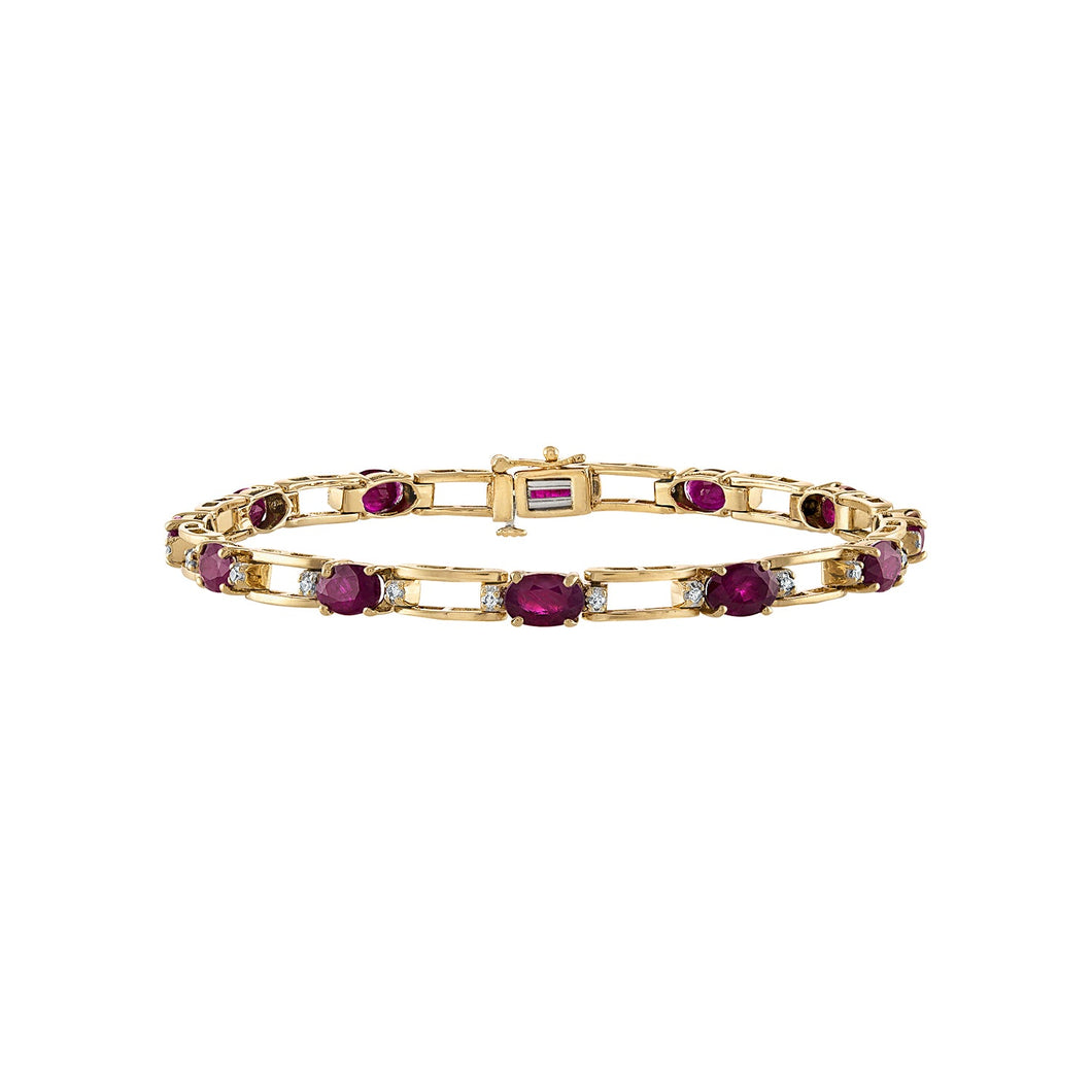 The Bar & Ruby Bracelet