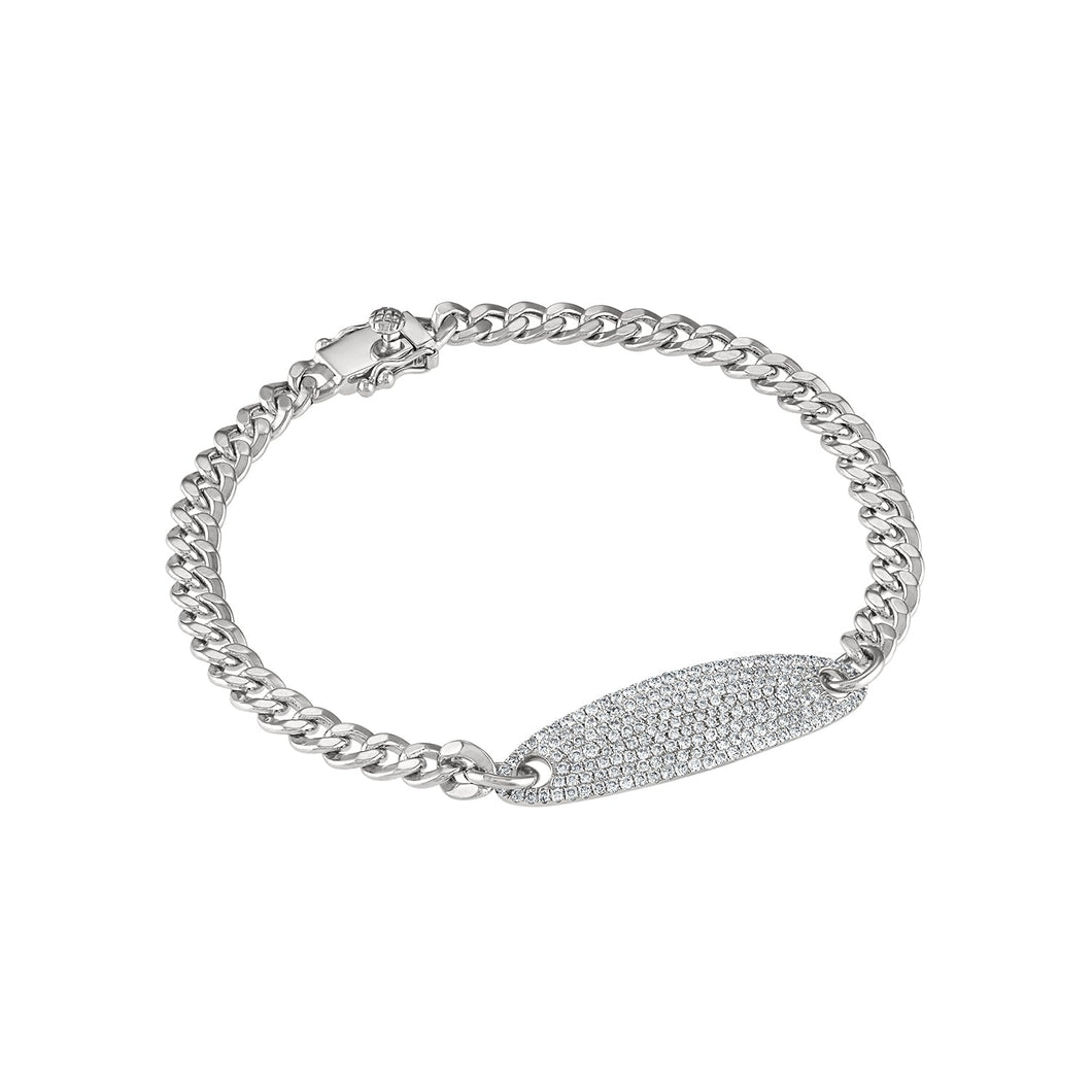 The Diamond Pave Tag Bracelet