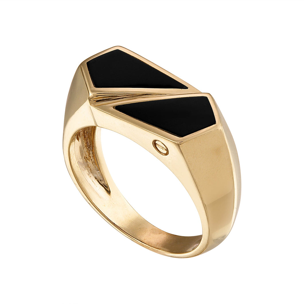 The Onyx & Gold Ring