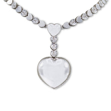 Load image into Gallery viewer, White Gold Heart Motif Necklace
