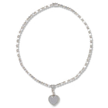 Load image into Gallery viewer, White Gold Heart Motif Necklace
